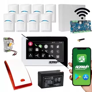 LCD dotykový ovládač systému Ropam TPR-4xS: